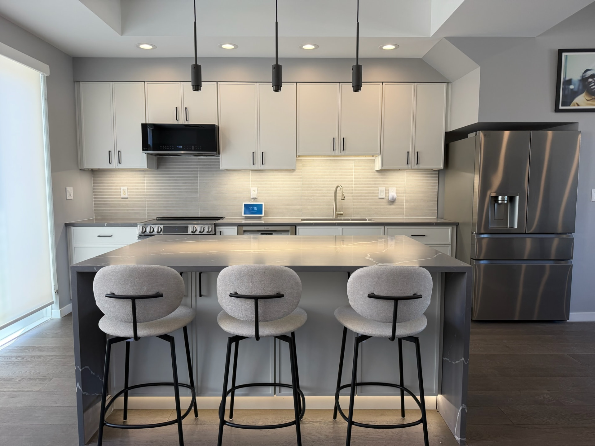 Bright, modern kitchen after Sinkovec Contracting remodel